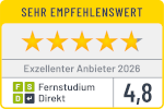 Siegel Exzellenter Anbieter Fernstudium-Direkt